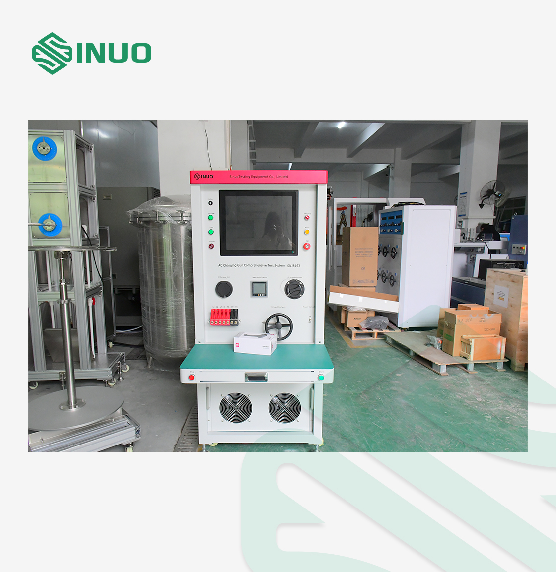 Automatic EV Charging Gun Test System with PLC Control